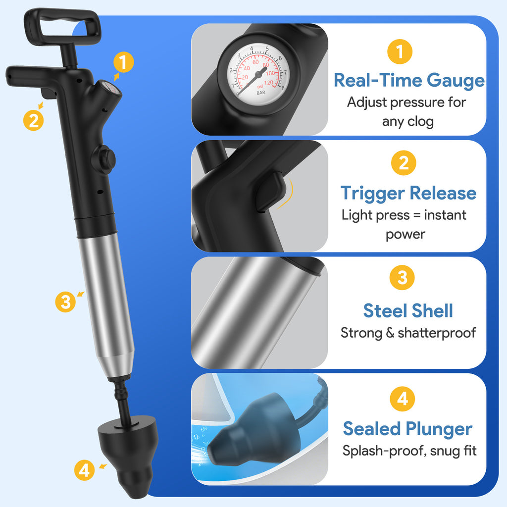 Granarbol High-Pressure Air Toilet Plunger