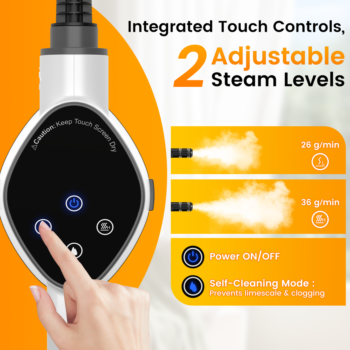 Granarbol 450ml Handheld Steam Cleaner
